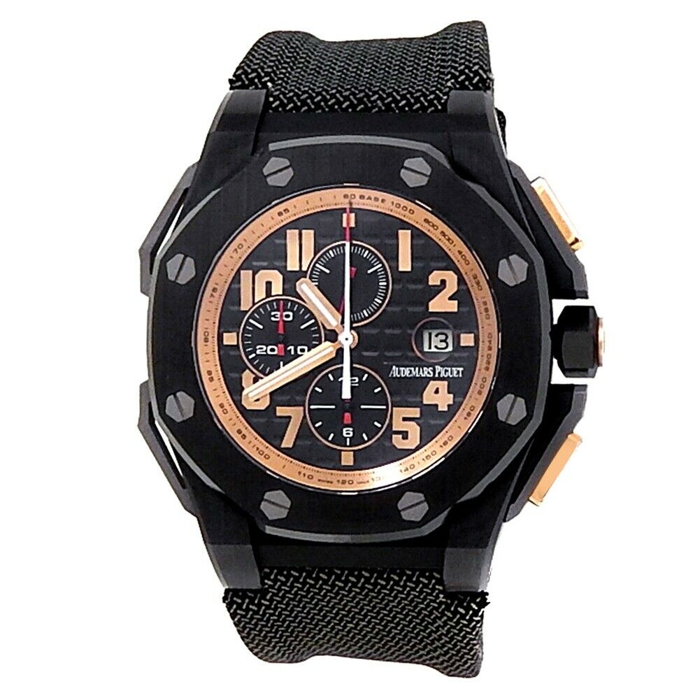 Audemars Piguet Royal Oak Offshore Ceramic Black Mens Watch 26378IO.OO.A001KE.01