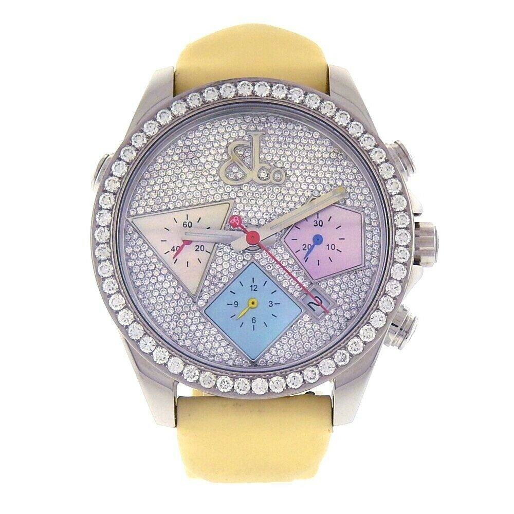Jacob  Co Diamond Dial and Case Automatic Chronograph  Ladies Watch ACM16