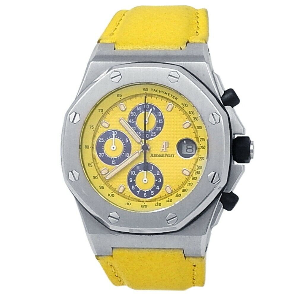 Audemars Piguet Royal Oak Offshore Steel Yellow Men's Watch 25770ST.OO.D050BU.02