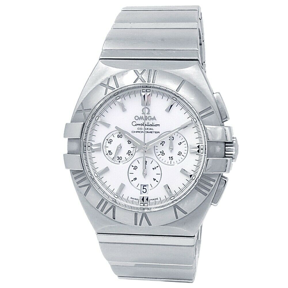 Omega Constellation Double Eagle Stainless Steel White Men's Watch 1514.20.00