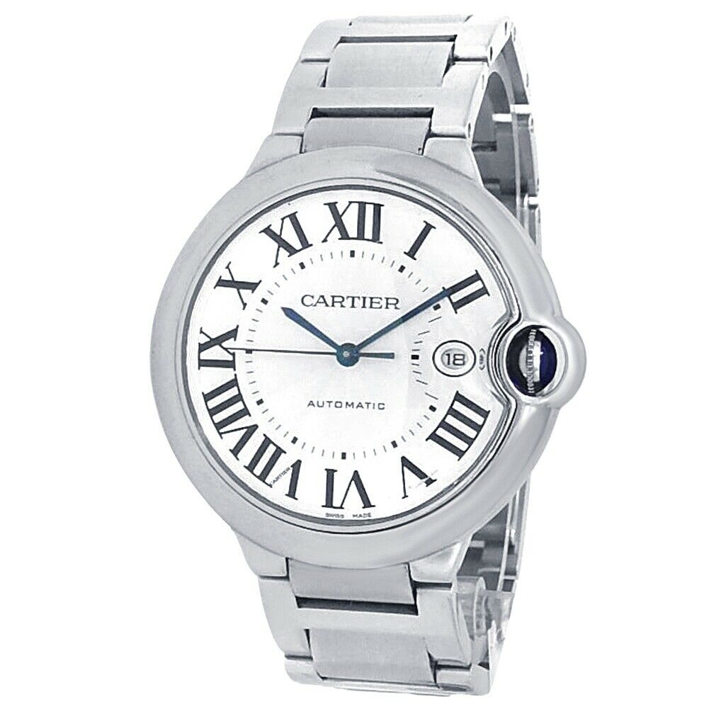Cartier Ballon Bleu Stainless Steel Automatic Silver Men's Watch