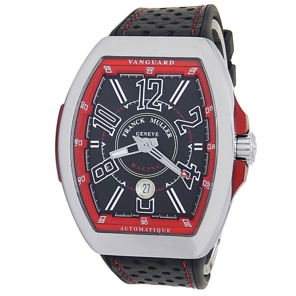 Franck Muller Vanguard Racing Stainless Steel Black Men's Watch
