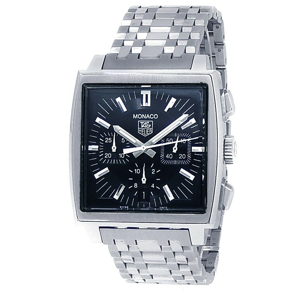 Tag Heuer Monaco Stainless Steel Automatic Black Men's Watch