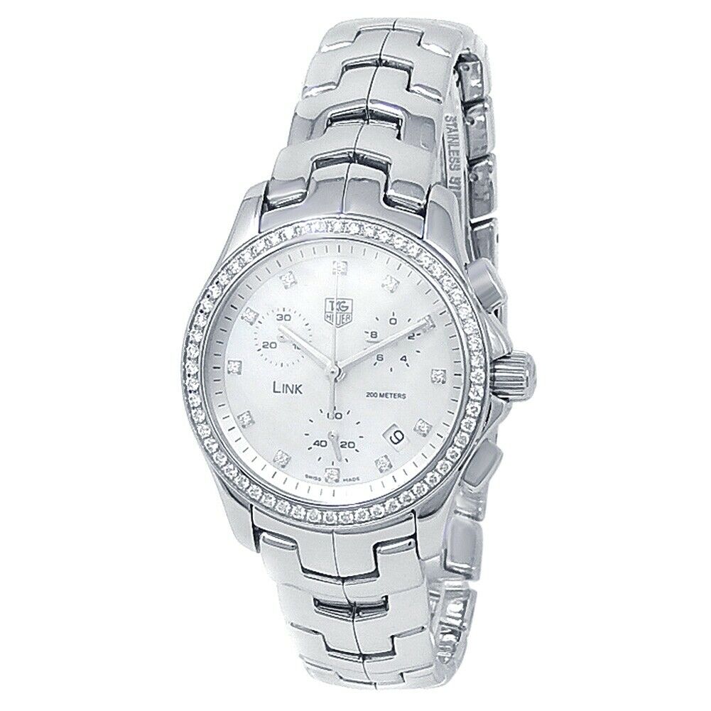 Tag Heuer Link Stainless Steel Quartz Mother of Pearl Watch CJF1314.BA0580