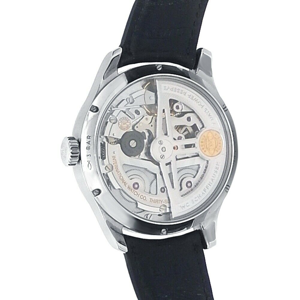IWC Portugieser Stainless Steel Leather Automatic Silver Men's Watch
