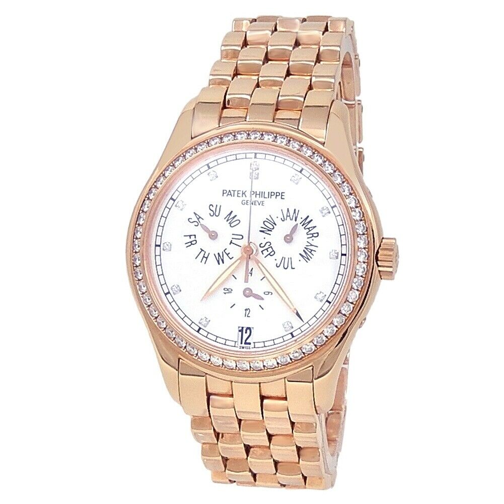 Patek Philippe Annual Calendar 18k Rose Gold Auto White Men's Watch 5037J/1R