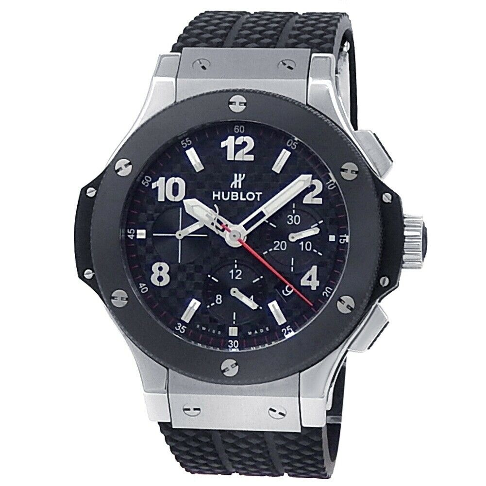 Hublot Big Bang Chronograph Stainless Steel Auto Black Men's Watch