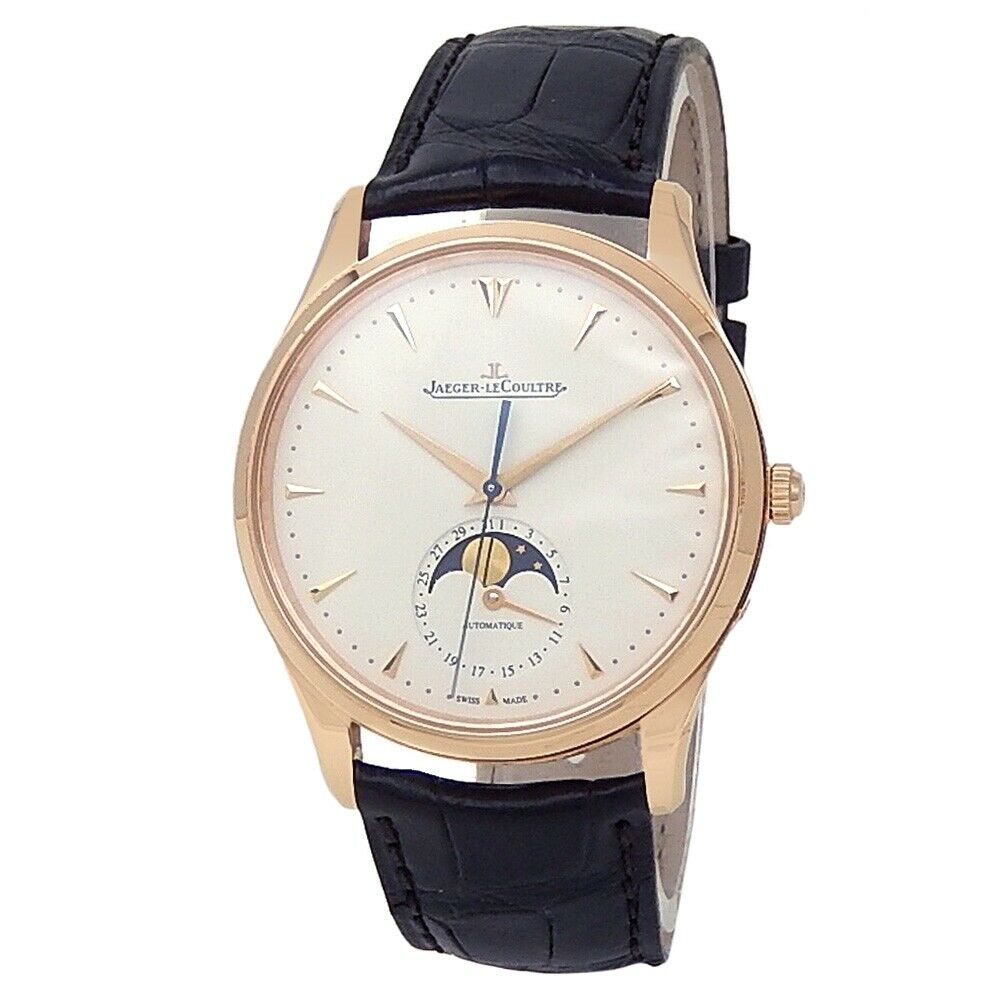 Jaeger-LeCoultre Master Ultra Thin 18k Rose Gold Auto Ivory Men's Watch
