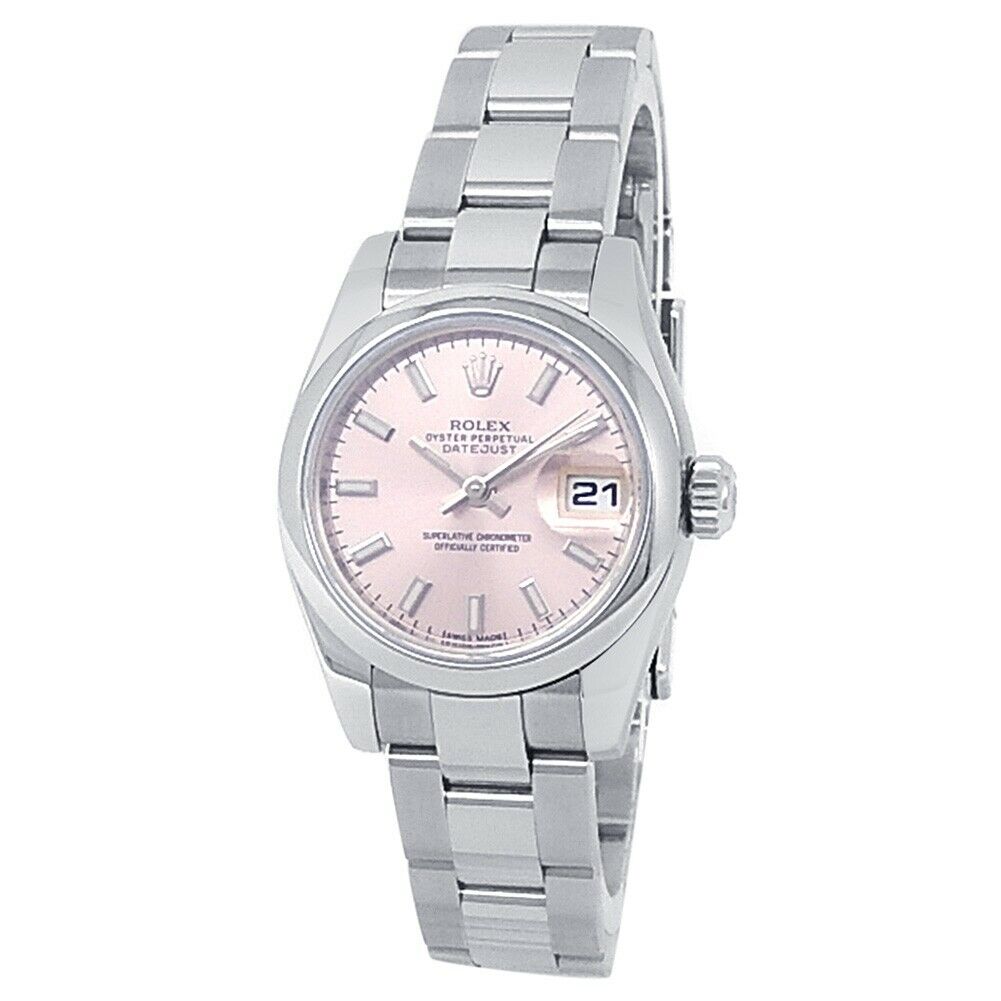 Rolex Datejust Stainless Steel Oyster Automatic Pink Ladies Watch