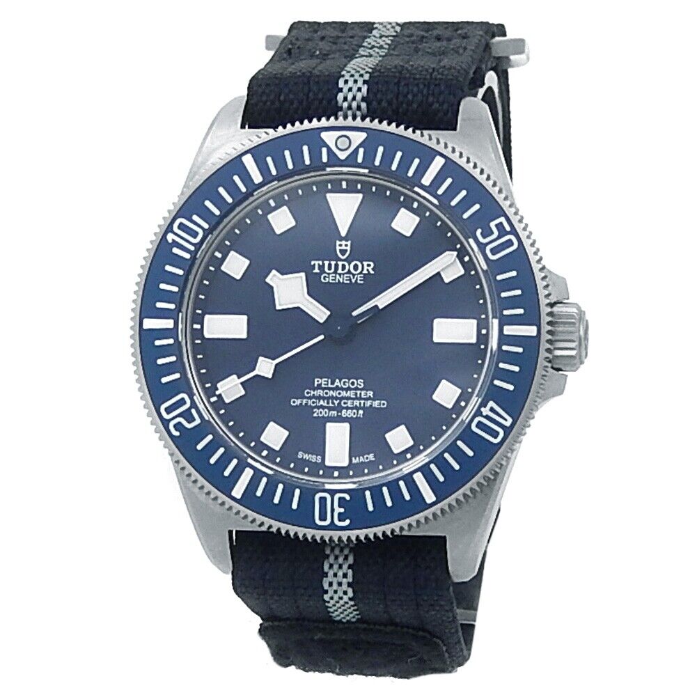 Tudor Pelagos FXD Titanium Blue Fabric Auto Blue Men's Watch M25707B/21-0001