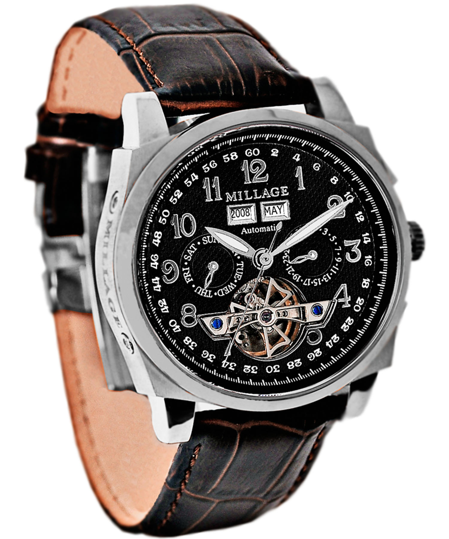 M2326 BLACK ON SILVER BROWN/MILLAGE