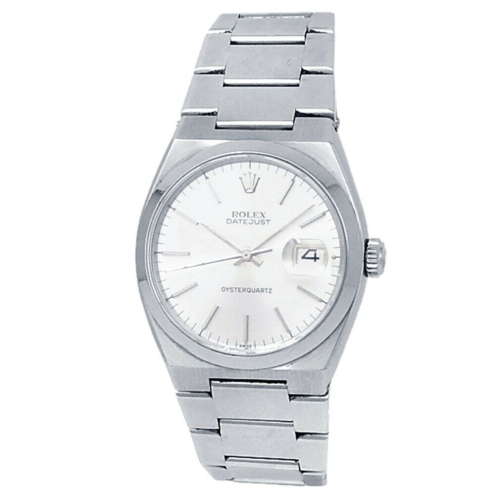 Rolex Datejust OysterQuartz Stainless Steel Quartz Silver Men's Watch