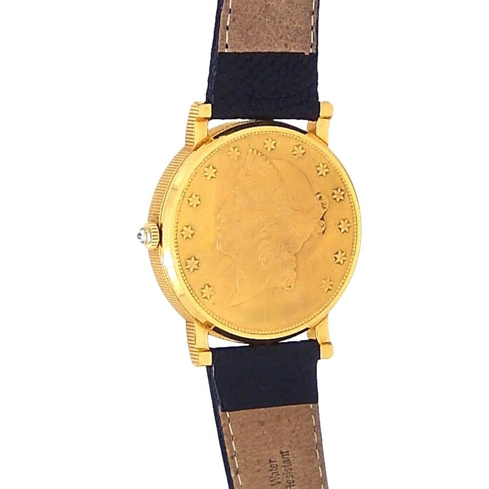 Corum $20 Dollar Coin American Double Eagle 18k Yellow Gold Auto