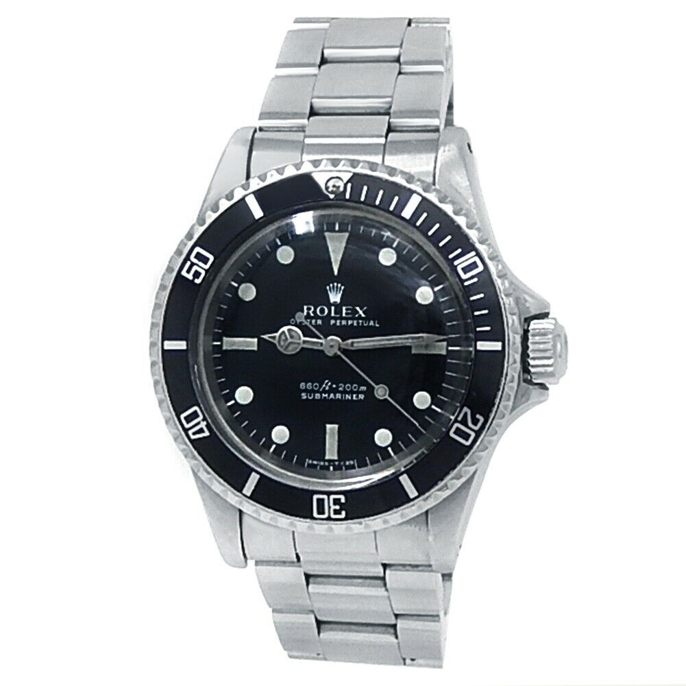 Rolex Submariner Stainless Steel Oyster Automatic Black Men's Watch 5513