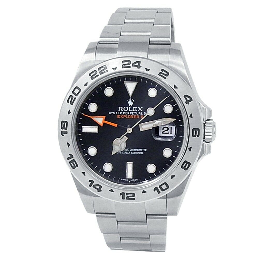 Rolex Explorer II Stainless Steel Oyster Automatic Black Men's Watch 216570