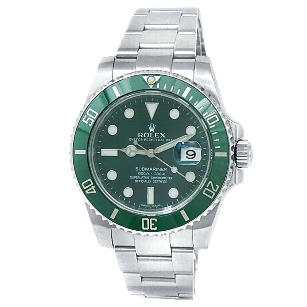 Rolex Submariner The Hulk Stainless Steel Oyster Auto Green Men's Watch 116610LV