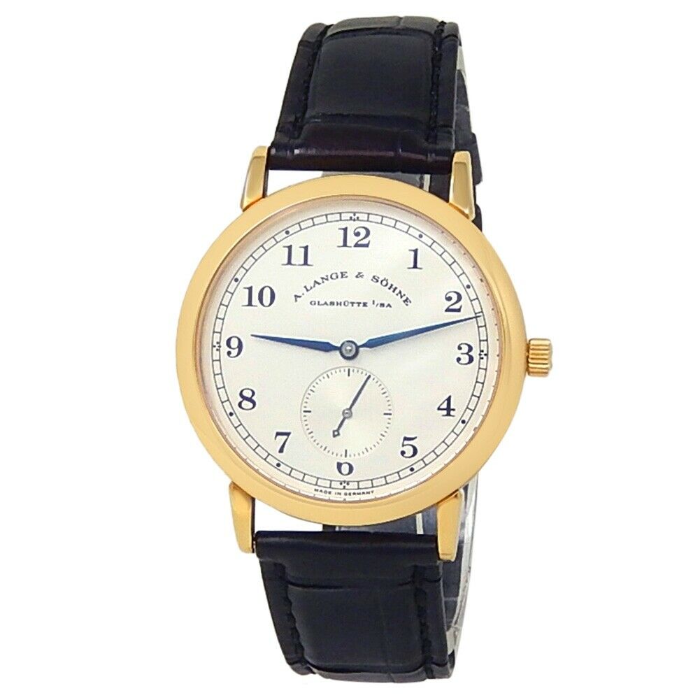 A.Lange  Sohne 1815 18k Yellow Gold Leather Manual Silver Men's Watch