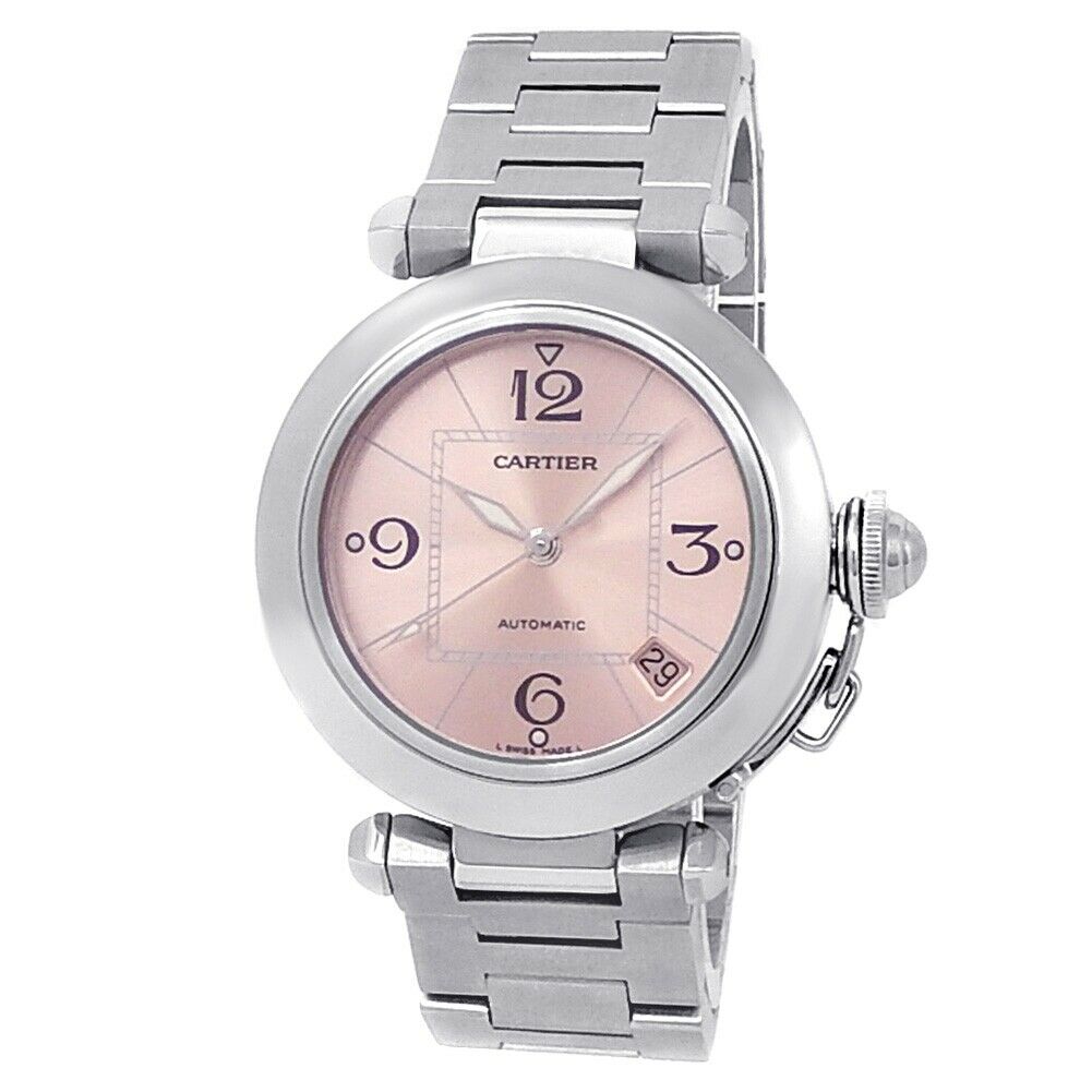 Cartier Pasha C Stainless Steel Automatic Pink Ladies Watch