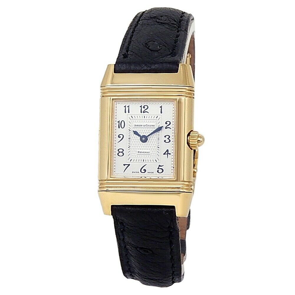 Jaeger-LeCoultre Reverso Duetto Duo 18k Yellow Gold Silver Ladies Watch
