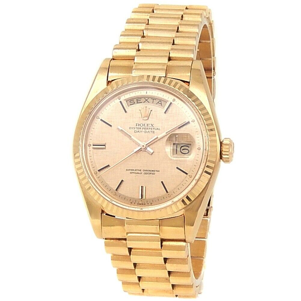 Rolex Vintage Day-Date 18k Rose Gold President Auto Champagne Men's Watch