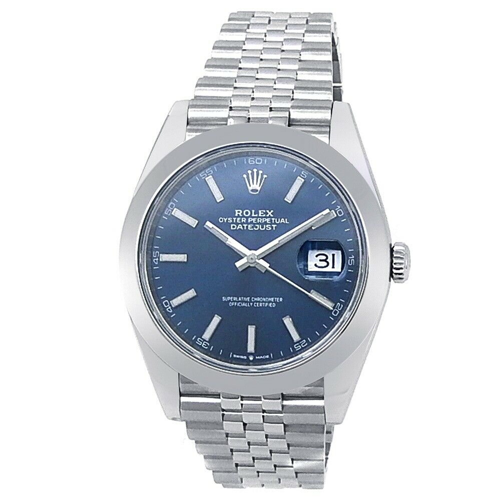 Rolex Datejust Stainless Steel Jubilee Automatic Blue Men's Watch