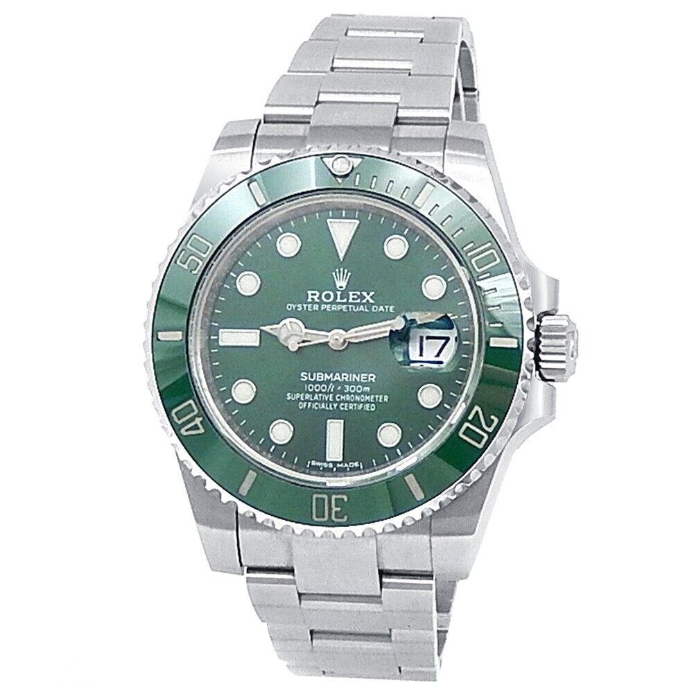 Rolex Submariner Hulk Stainless Steel Oyster Auto Green Men's Watch