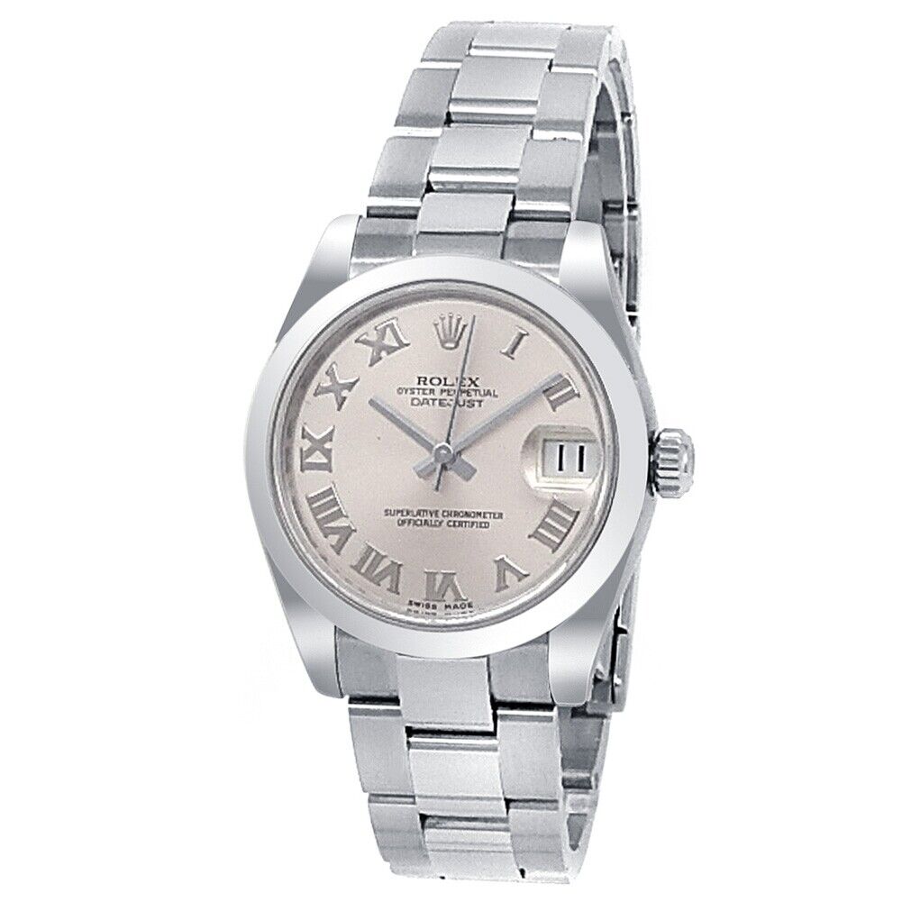 Rolex Datejust Stainless Steel Oyster Automatic Pink Midsize Watch