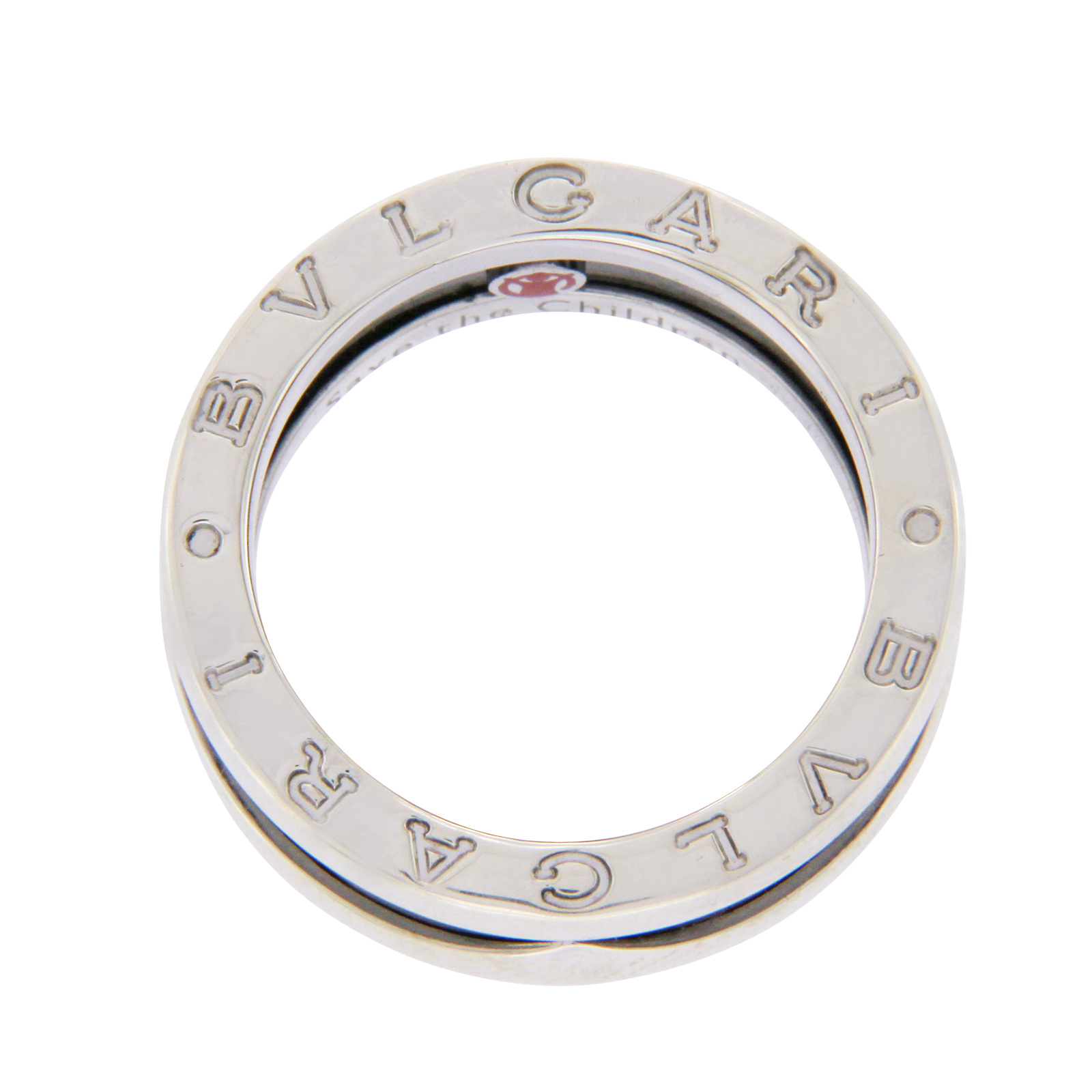 Bulgari Sterling Silver Save The Children Band Ring Size 6.25