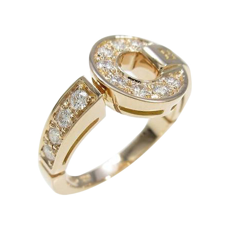 Bulgari 750 Pink Gold Ring Size EU 49 U.S. 49