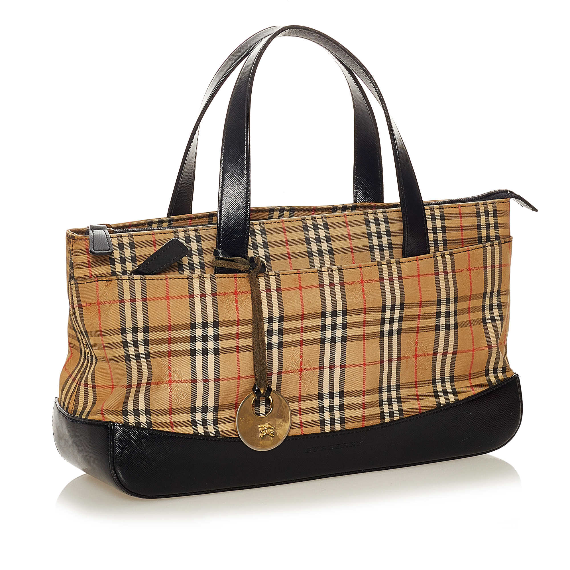 Burberry Haymarket Check Canvas Handbag