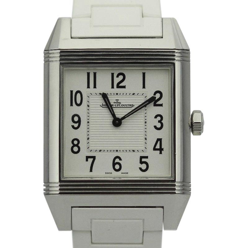 Jaeger LeCoultre Reverso Squadra Q7068720 Stainless Steel  Rubber Quartz 31mm Womens Watch 