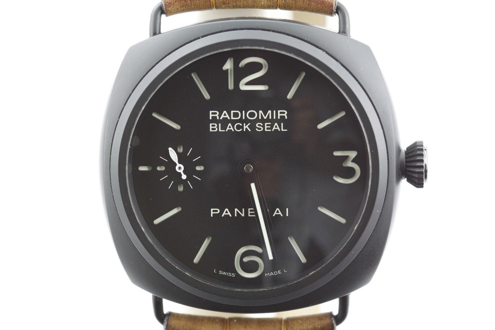 Panerai Radiomir PAM292 Black Ceramic Sandwich Dial Manual 44.5mm Watch 