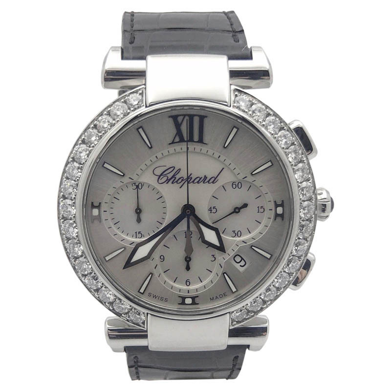 Chopard Imperiale 388549-3001 Stainless Steel  Leather wDiamond Automatic 40mm Womens Watch 