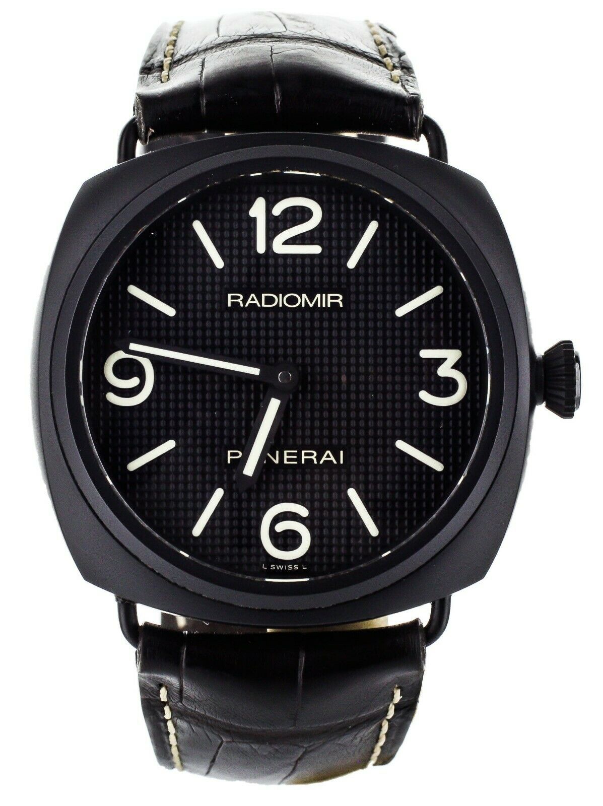 Panerai Radiomir Ceramica Hobnail Dial 45mm ref: PAM643 Complete