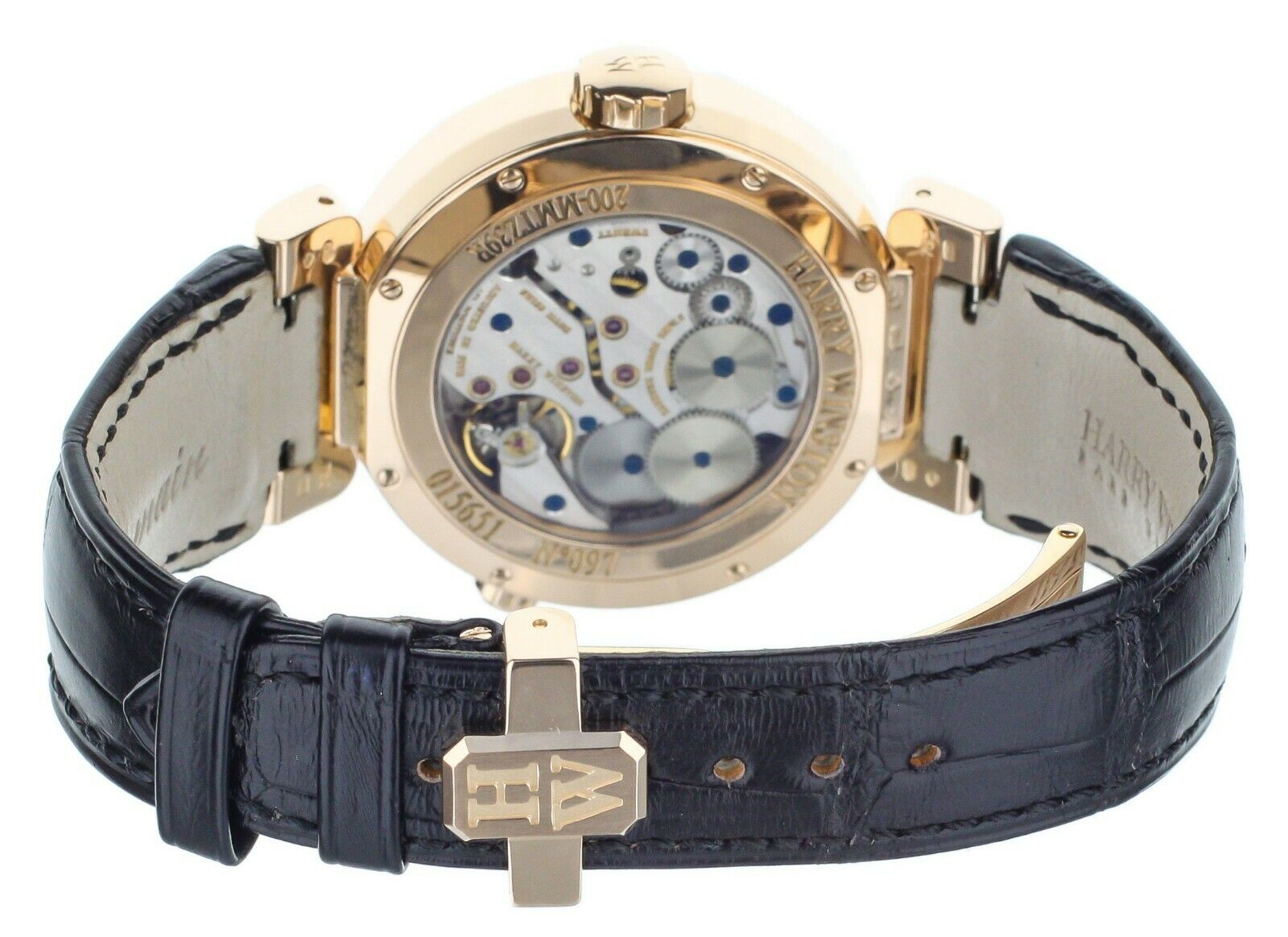 Harry Winston Premier Excenter Timezone Ref:200-MMTZ39R Rose Gold