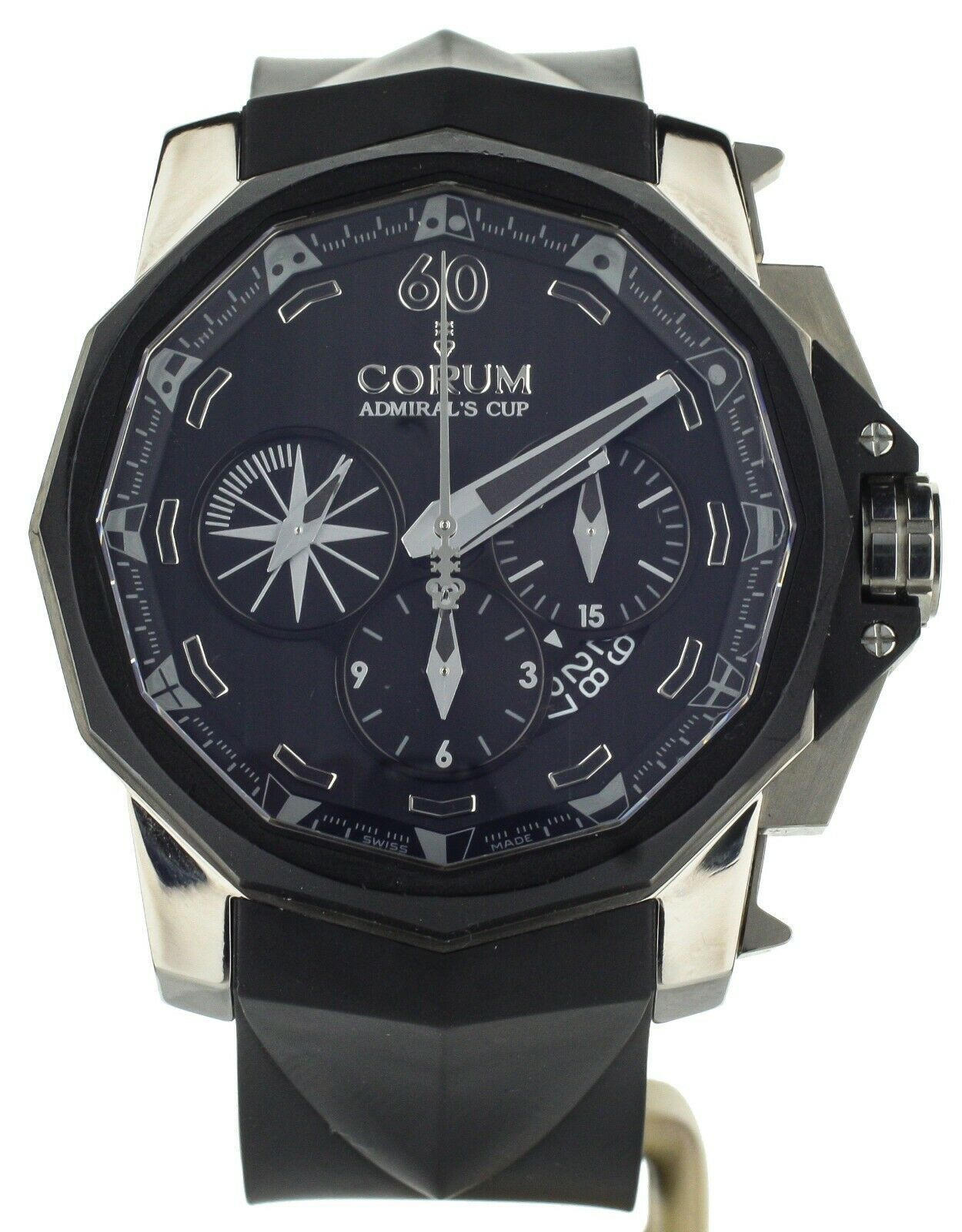 Corum Admirals Cup 48mm Chronograph Black Titan 116/350 Ref: 753.935.06/0371AN52