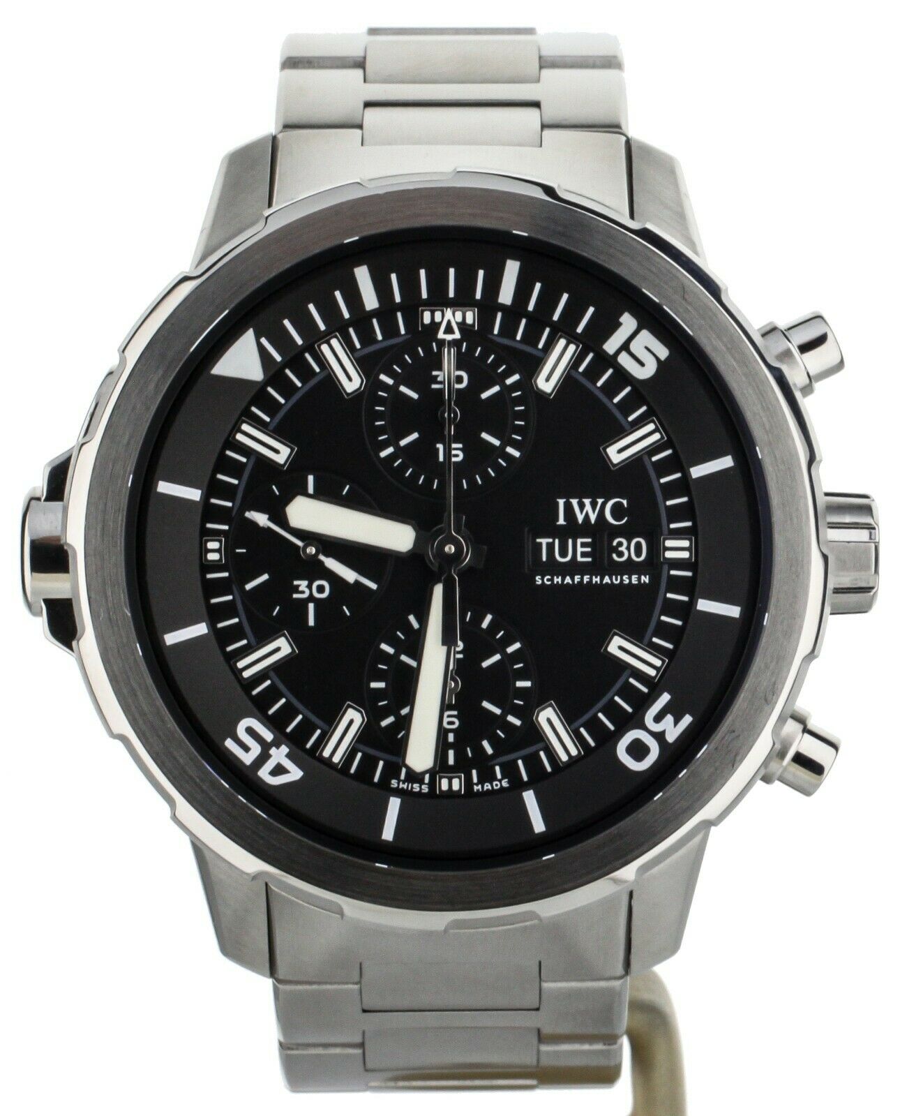 IWC Aquatimer Chronograph Stainless Steel Black Dial 44mm IW376804