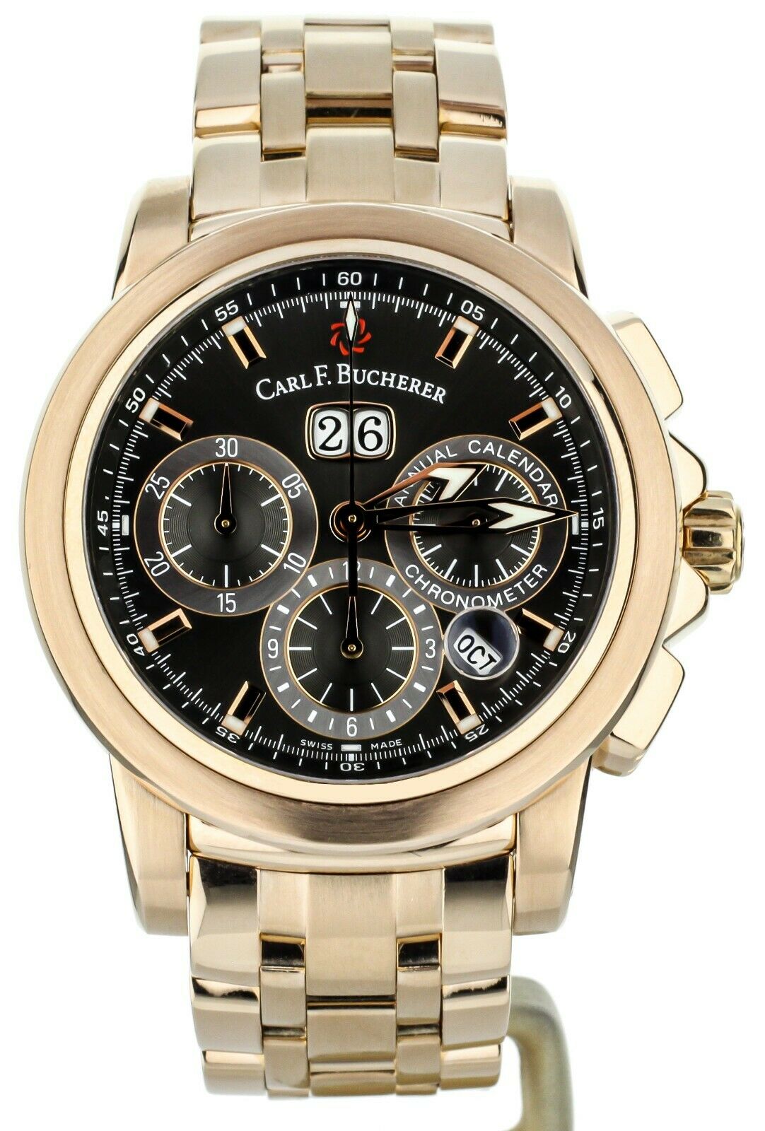 Carl F. Bucherer Patravi Annual Calendar Chronograph Rose Gold 10619.03 44mm