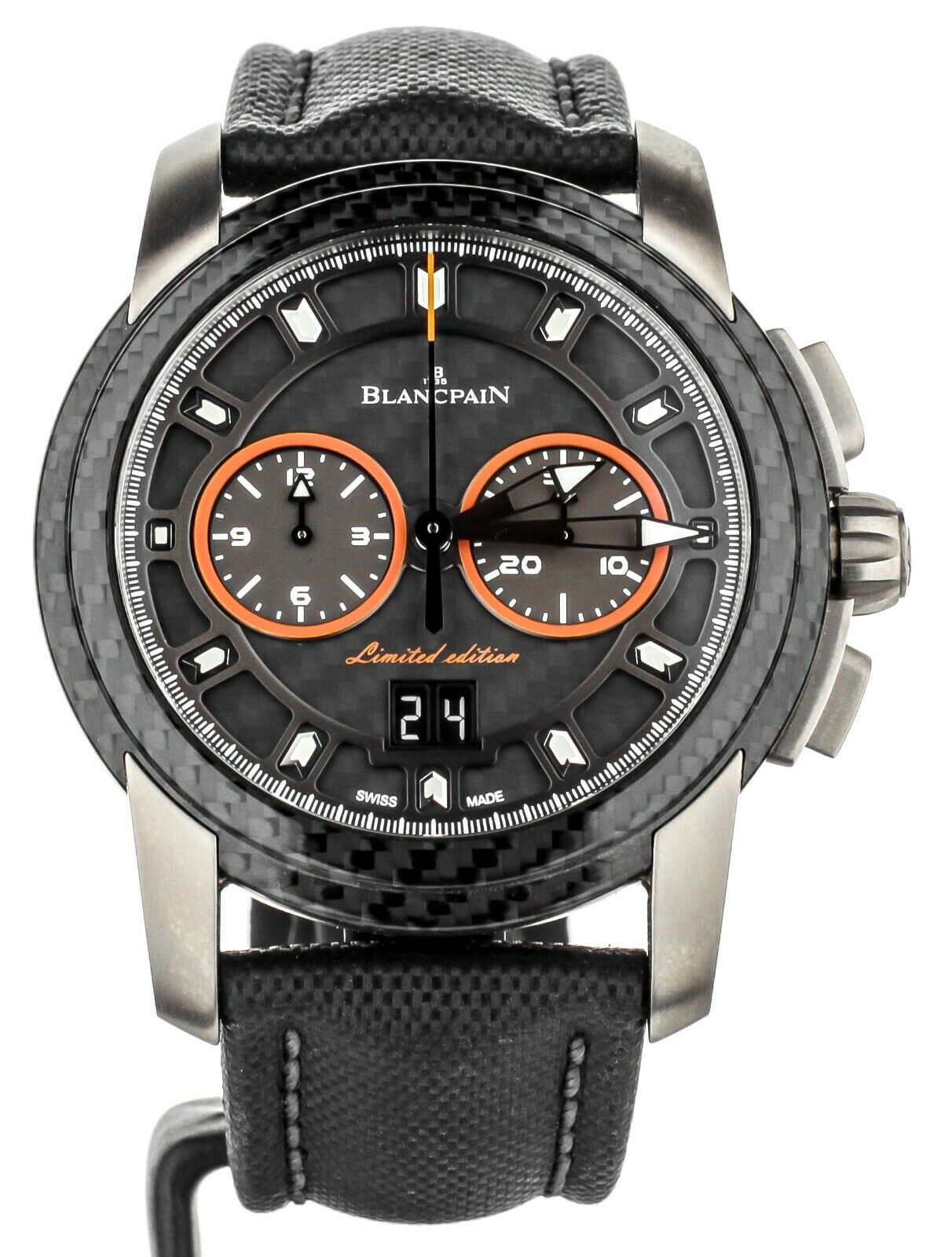 BLANCPAIN L-EVOLUTION R CHRONO FB CARBON FIBER 43.5MM R885F-1203-52B FULL SET