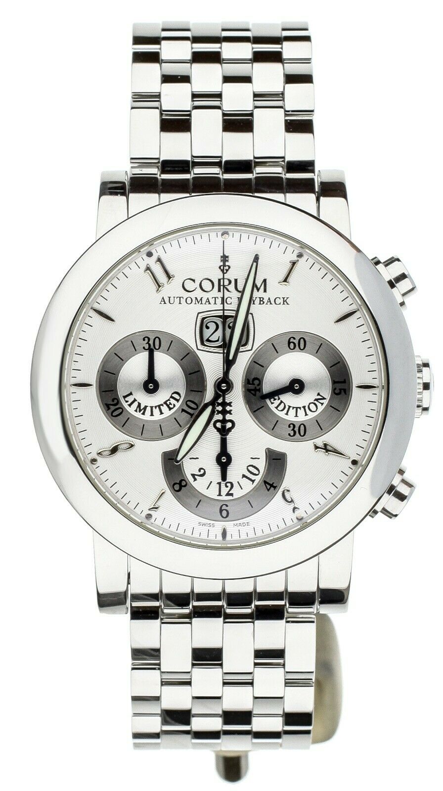 corum Classical automatic flyback chronograph 43mm 996.201.20 LE Full Set