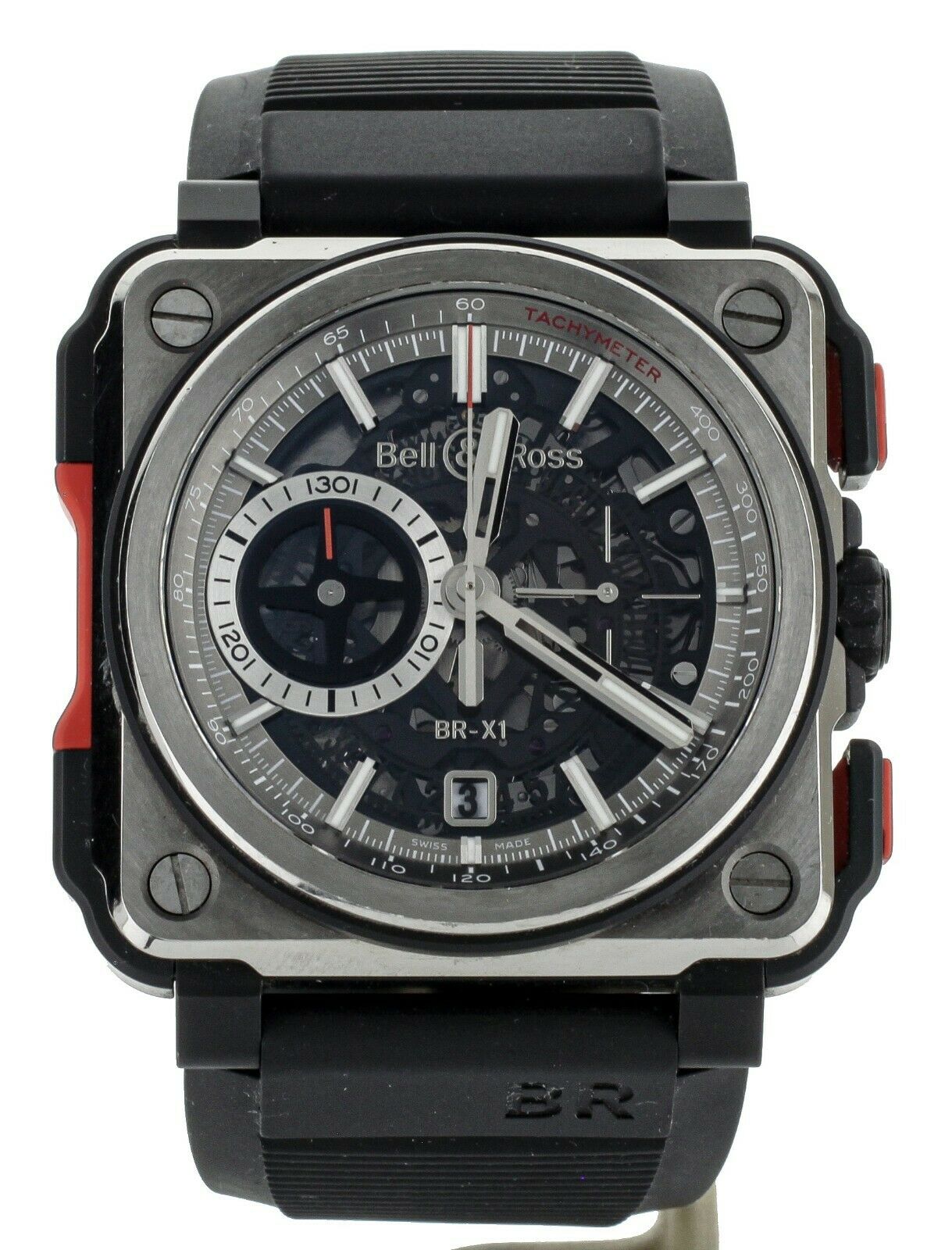 BELL AND ROSS AVATION  BR-X1 C BRX1-CE-TI-RED 45MM STEEL AND CERAMIC FULL SET