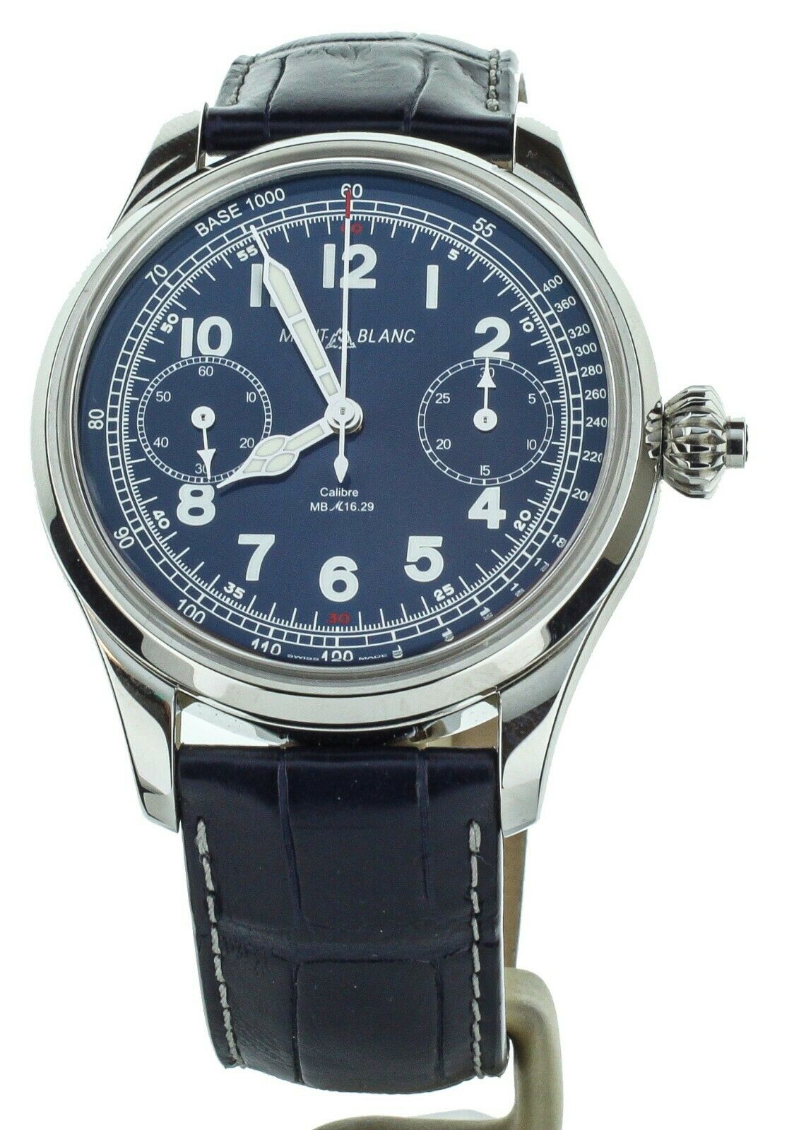 Montblanc 1858 Monopusher Chronograph Minerva Movement 44mm MB114086 Full Set