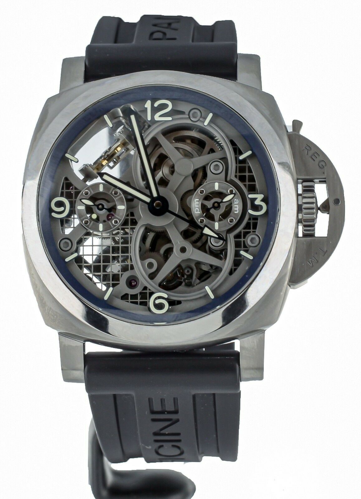 PANERAI LO SCIENZIATO TOURBILLON GMT TITANIUM SKELETON 47MM PAM767 COMPLETE SET