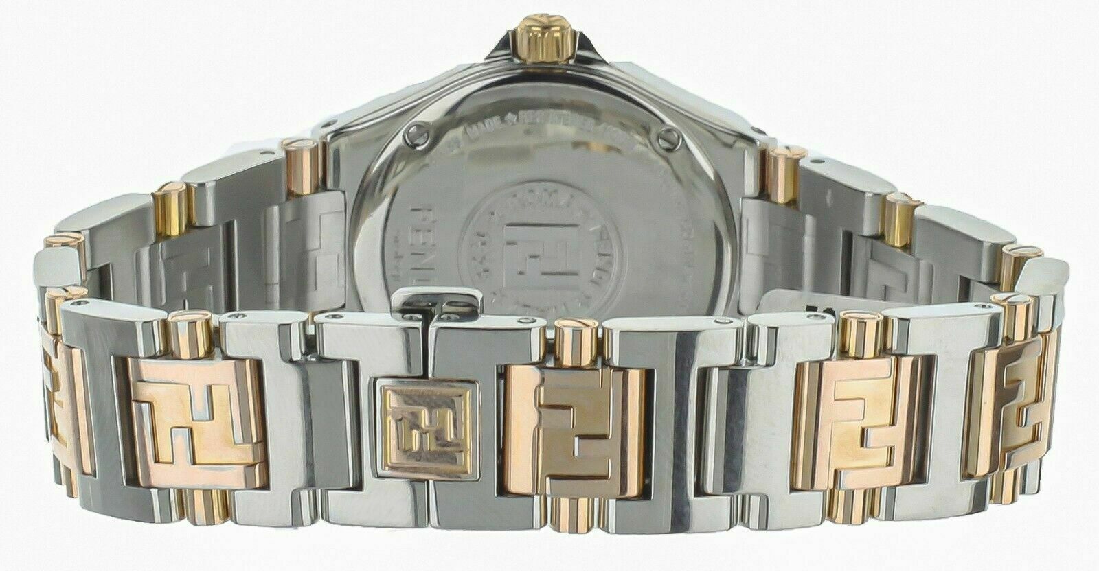 FENDI Stainless Steel / Yellow Gold Ladies Watch 28mm Ref: 004