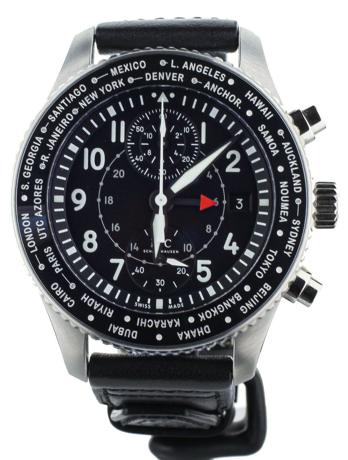 IWC PILOT'S TIMEZONER CHRONOGRAPH WORLDTIMER 46MM IW395001 FULL SET