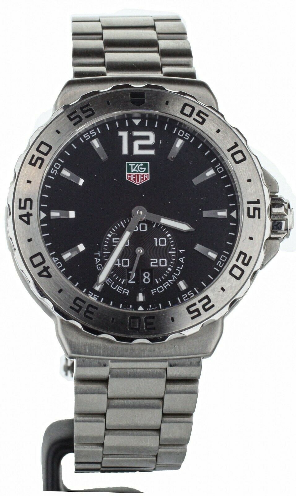 TAG HEUER FORMULA ONE STAINLESS STEEL BLACK DIAL QUARTZ 42MM WAU1112