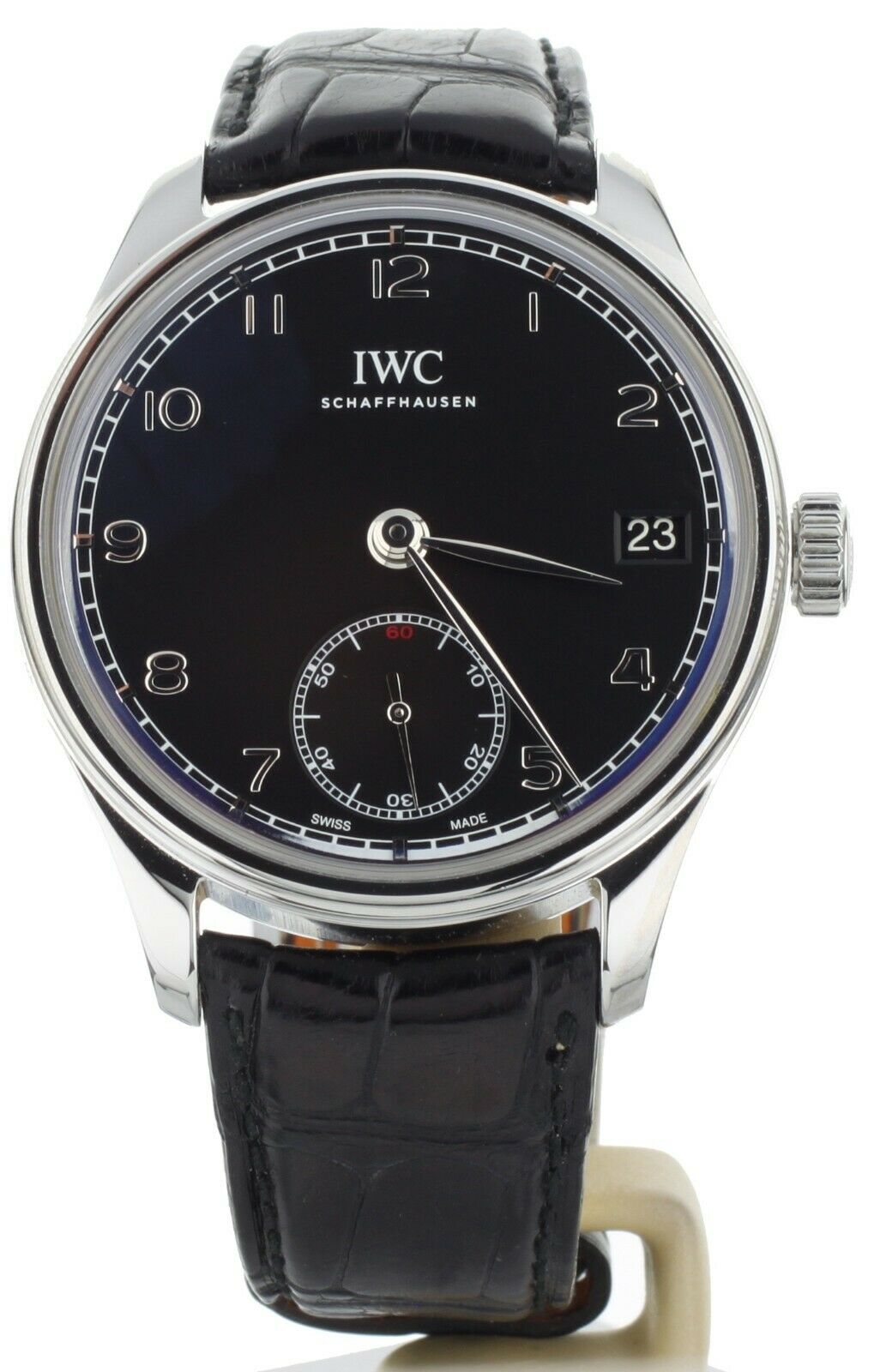 IWC Portugieser Eight Days Hand-Wound Black Dial  43mm IW510202 Full Set