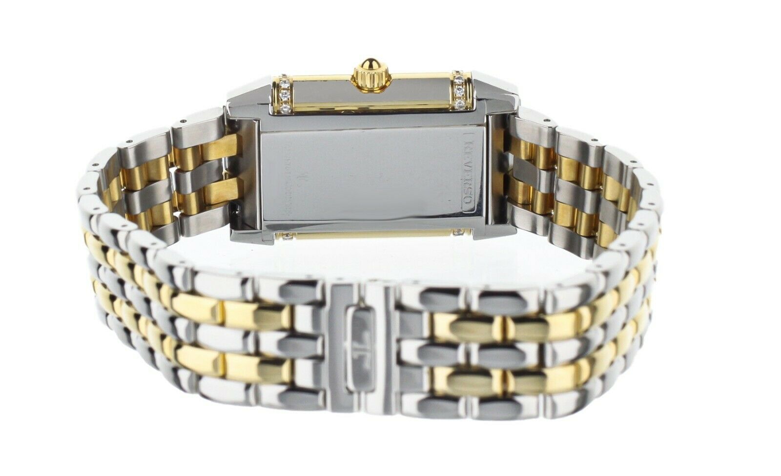 JAEGER LECOULTRE REVERSO FLORALE YELLOW GOLD STAINLESS STEEL