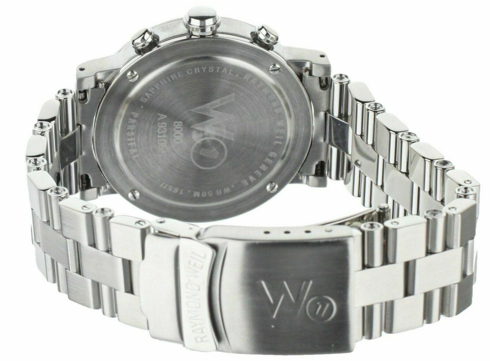 RAYMOND WEIL W1 PARSIFAL STAINLESS STEEL QUARTZ 38MM 8000 FULL SET