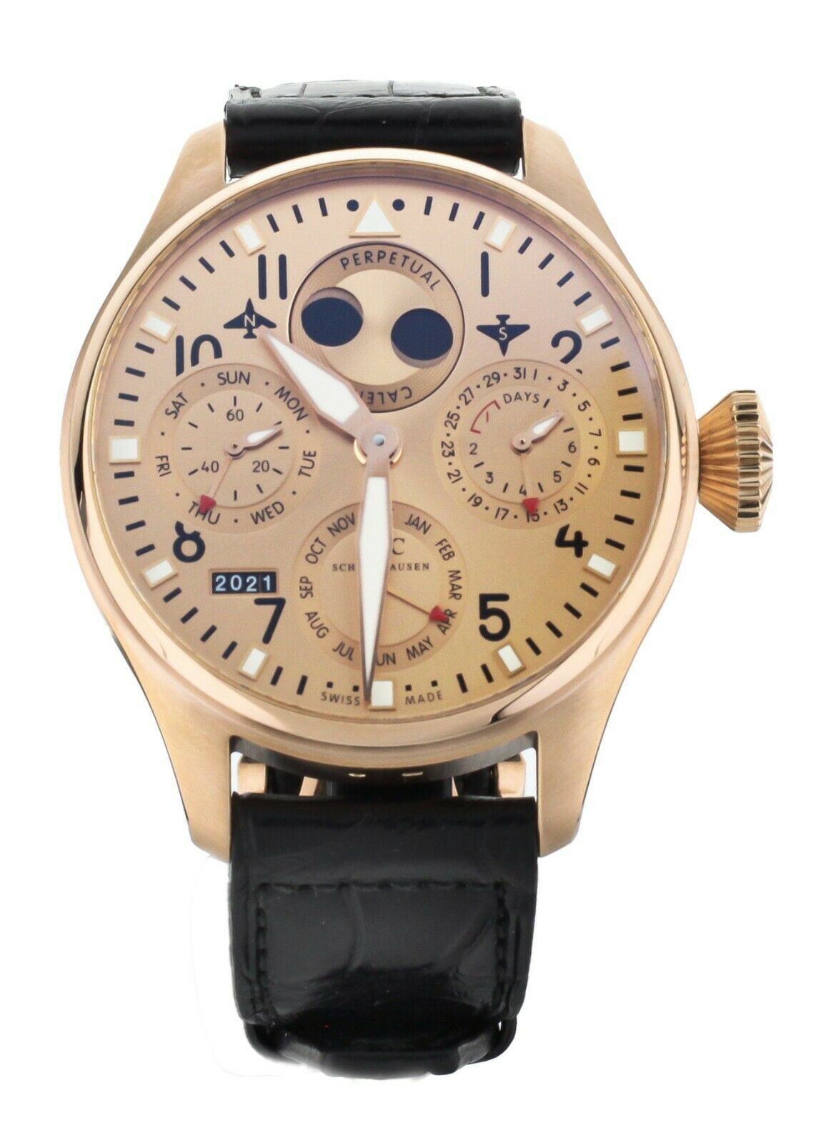 IWC BIG PILOT PERPETUAL CALENDAR 46MM ROSE GOLD BOUTIQUE FULL SET IW502639